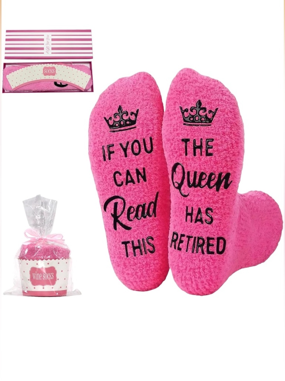 NEW ‘the queen has retired’ socks